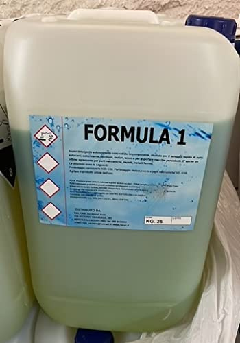 FORMULA 1 Sgrassante auto motore bicomponente giallo-verde tanica da 25kg F1 RAICAR