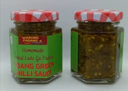 HOT-Padang grön chilisås/sambal lado Ijo 85 g – ingen konserveringsmedel – halal (paket med 2)