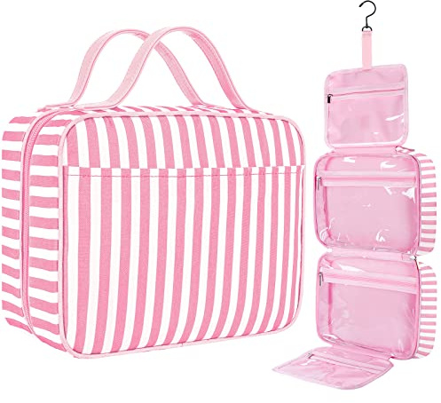 IDEATECH Faltbare Reise Waschtasche Kosmetiktasche, wasserdichte Kulturbeutel Damen Herren, zum Aufhängen
