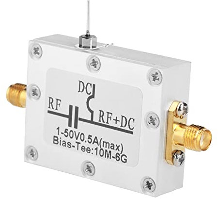 1 Pcs 10Mhz-6Ghz Bias Tee, Sma Low Noise Amplifier Lna Amplifier 10Mhz-6Ghz Broadband Radio Frequency Microwave Coaxial Bias