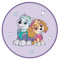 Herding Teppich, Paw Patrol, Ø 90 cm, Oberseite aus 100% Polyamid