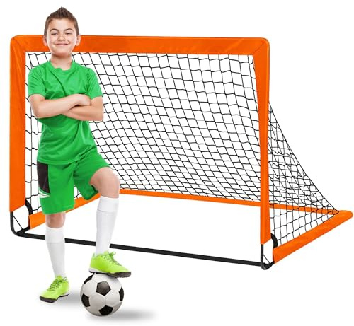 JanYoo Football Goal for Kids Foldable Football Net Goals Post for Garden Training Equipment Soccer Sport Games Boys Indoor Outdoor Toys