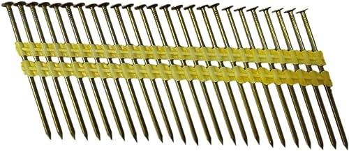 Zeluga 13-254-1M 21 Degree Framing Nails, 3-Inch x 0.120-Inch Round Head Plastic Strip Collated Framing Nails Smooth Shank Nails for Framing Nailer Gun (1,000 Counts)