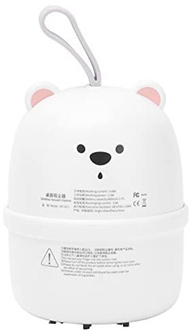 ANKROYU Bear Mini Aspirateur De Bureau, Aspirateur à Main sans Fil, Mini Balayeuse De Poussière De Table, Aspirateur De Table pour Aspirateur Pratique à la Maison(B)