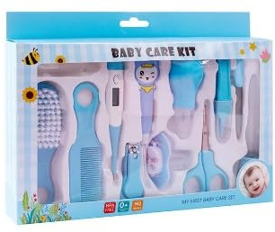 Kit de aseo y salud para bebés, herramientas de cuidado de la salud para uñas y cabello, cepillo, conjunto de cuidado de la salud para recién nacidos