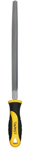 TARIST Lime triangulaire en métal 250mm, lime professionnelle en acier au carbone, affûteuse d'outils pour professionnels et bricolage