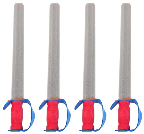HEMOTON 4 pezzi Spade Giocattolo in Schiuma per Morbide e Sicure per Scherma e Gioco Adatte per Allenamento e Feste di Compleanno
