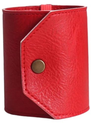 NIDONE Portafoglio con custodia per contanti Portafoglio arrotolabile per denaro con chiusura Porta denaro in pelle PU per uomo e donna