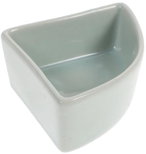 Luxshiny Ciotola per Acqua in Ceramica Blu Anti-ribaltamento per Criceti e Ricci, Adatta a Cibo Secco e Cibo Verde, Resistente per Piccoli Animali Domestici