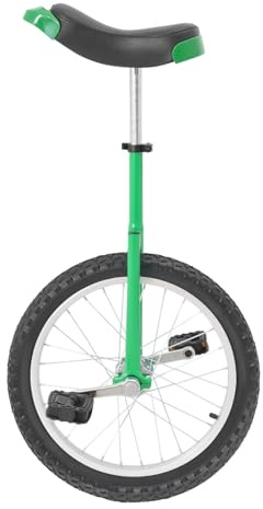 JJsdwin Monocycle Balance 18 pouces - Béquille d'entraînement, entraînement d'équilibre unicycle pour entraînement d'équilibre et performance des talents, capacité de charge 65-75 kg, vert