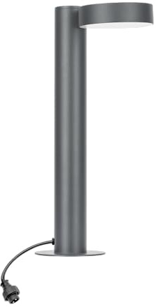 BOLD LED-vägbelysning för 24 V-system (inkl. 15 cm PVC-kabel, 3 000 K, IP44, 350 lm, dimbar med tung kontroll) – antracit