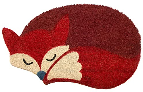BIANCHERIAWEB Zerbino Entrata Ingresso Esterno Antiscivolo Cocco Animal Fox