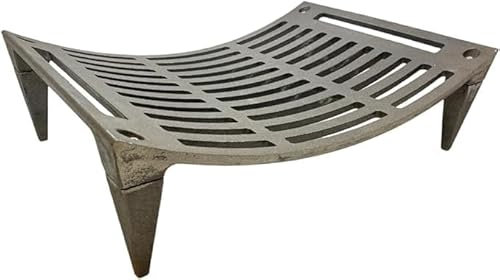 LUNA WAY CAST IRON - Portalegna in Ghisa | Design Moderno | Migliora Circolazione Aria | Brucia Legna Camino e stufe, 45 x 32 x 13h cm, 100% GHISA