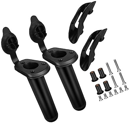 PAMINGONO Rutenhalter Für Angelrute Kajak Flush Mount Paddelhalter Angelrutenzubehör Sicherer Paddelhalter Installieren