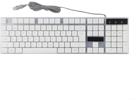 SPORTARC Teclado mecánico RGB de diseño elegante que proporciona una experiencia de usuario mejorada durante la intensa (blanco)