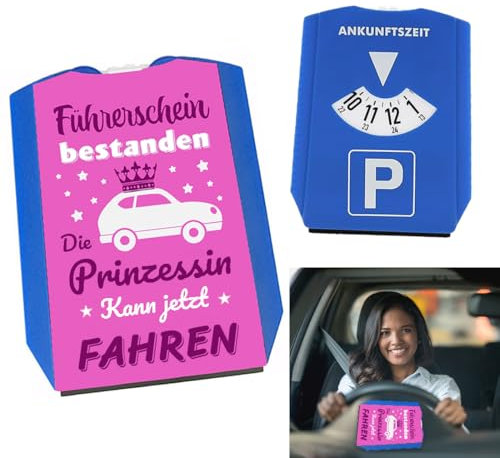 1x Disco di Parcheggio, Disco Orario, Disco di Tempo Tipo Europa, Parchimetro Disco Parcheggio in Plastica, evita le pene durante il parcheggio, le donne rosa e le ragazze