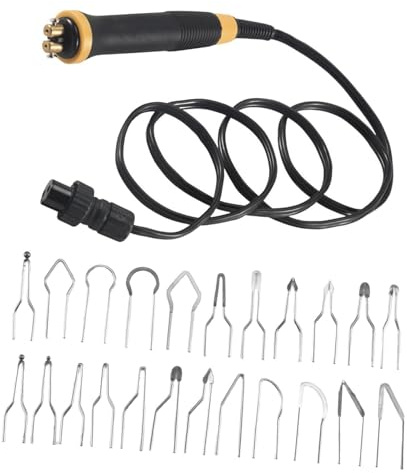 Wood Burning Kit with 21 Wire Tips & Ergonomic Grip - Pyrography Pen Tool for Carving Wood & Leather