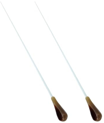 Alipis Bastón de Dirección para Concierto y Orquesta, 2 Piezas de Resina Duradera, Diseño Ligero y Resistente, Suministro Portátil para Actuaciones y Teatro Profesional