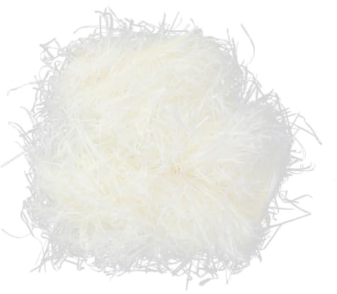 Papier Découpé de Remplissage Blanc 100g pour Boîtes Présents et Mariages | Papier de Soie en Herbe Lafite, Matériau Papier, sans Goût, Décoratif, Gain de Place, 100g