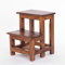 DESIGN DELIGHTS TRITTHOCKER Step | 47 x 37 cm, Recycling Holz, zweistufig | Trittleiter, Haushaltstritt