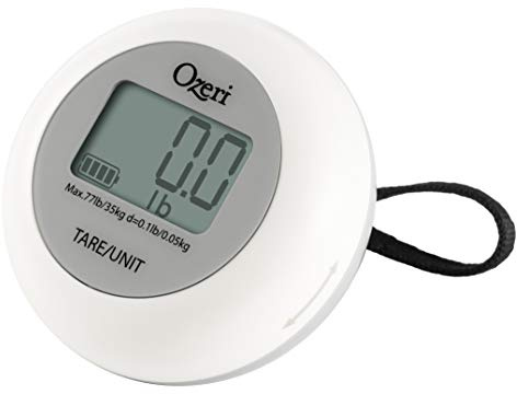 Ozeri Luggage Scale, with Twist-and-Go Battery-Free Charging, Travel Scale