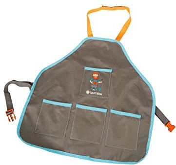 Happy People 16870 - Gardena Gartenschürze Arbeitsschürze für Kinder mit 4 Taschen für den Balkon oder Garten Wasser- und Schmutzabweisend