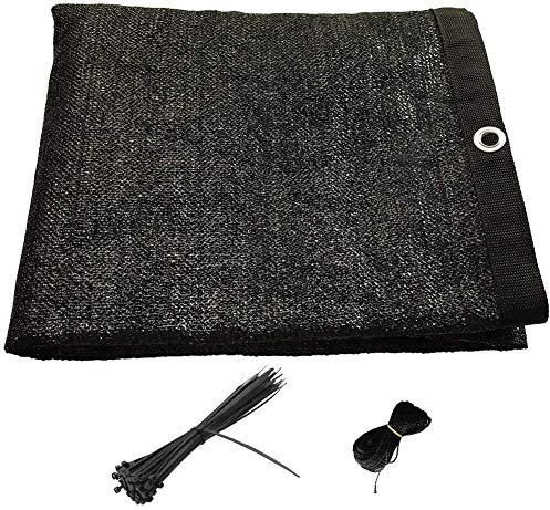 QAF Patio Privacidad Malla Valla de privacidad Malla Sombreo Pantalla de privacidad Valla de Red Balcón Gasa antirrobo Banda para Parabrisas Atada y Cuerdas Vallas Decorativas 210519