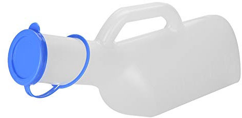 Sonew Bouteille D'urine Portable 1000 Ml Pot de Chambre ABS Transparent avec Couvercle, Collecteur D'urine de Toilette Mobile pour Enfants Adultes Chauffeurs de Bus Longue Distance