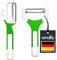 vendify® Sparschäler 2er-Set - Extra scharfe Edelstahl Klinge - Gemüseschäler in Y-Form - Schäler für Gemüse, Obst - Universalschäler - Kartoffelschäler mit Pendelklinge (Grün)