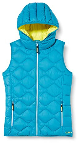 CMP - Kid G Vest Fix Hood, Girl, Lake, 116