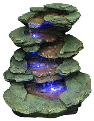 Aqua Creations Seattle Slate Falls River Rock Effect Mains Power Water Feature