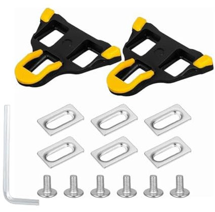 Road Bike Pedal Plates Cleats,2 PCS Fahrrad Cleats Rennradpedale Pedalplatten Fahrradzubehör Cycling Pedals Cleat für SPD Kompatibel mit Shimano Cleats
