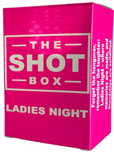 Card Plug The Shot Box Ladies Night Drinking Game - Fun and Exciting Baddies Game Night Out Party Game for Bachelorette Parties, Wild Adventures, and Naughty Challenges