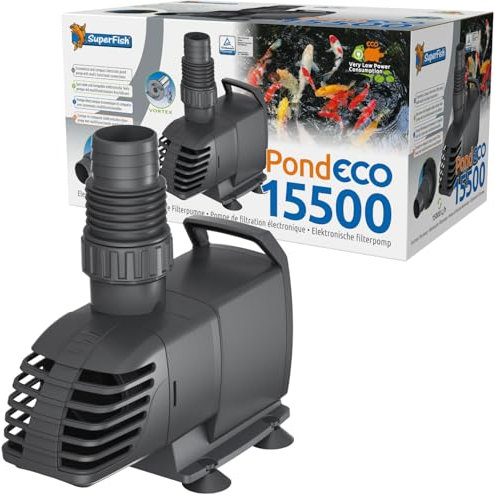 Superfish Eco 15500 Pompe de bassin 15 000 l/h Débit basse consommation