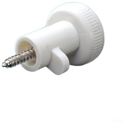 Manija plegable sin marco para ventana de balcón, perilla deslizante de bloqueo de ventana de vidrio, herrajes resistentes a la intemperie para mejoras del hogar (blanco)