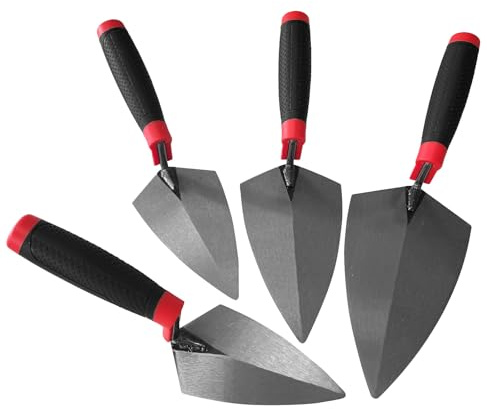 4-piece Set Of Pointed Trowels, Mason Trowels, Professional Bricklaying/plastering/concrete/tile Operation Tools