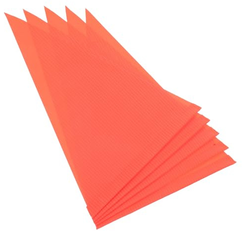 KALLORY 5pcs Bike Safety Flags High Visibility PVC Triangle Reflective Warning Pennant for Bicycle Scooter Wheelchair Cycling Accessories