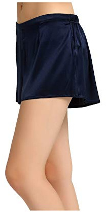 Jasmine Silk dam klassiska franska trosor boxers marinblå (Large)