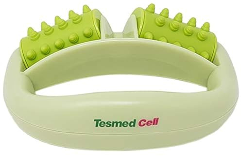 TESMED Cell Anti Cellulite Massageroller mit Griff, Grün