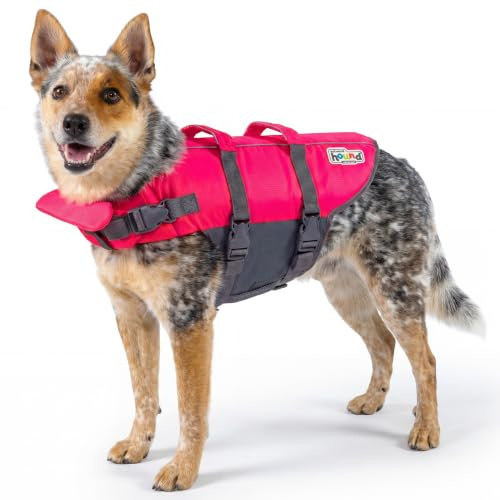 Outward Hound Granby Splash Pink Dog Life Jacket, Medium
