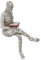Cyrank Lesende Frau, Figur Deko Für Regal, Kleine Lesende Frauen Geformte Skulptur, Abstrakte Lesefigur, Skulpturen, Innovative Dame, Die Zellstoff Formt, Büro, Studie, Bücherregal-Ornamente