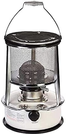 Kerosinöfen für den Innengebrauch 4,6L 6L 6L Edelstahl Petroleumofen Outdoor Terrasse Ölheizungen Eisfischzelt Garage (Color : White (6L 6Wi