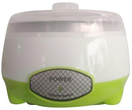 F Fityle Yogurt Maker Electrical Kitchen Appliances, Easy to Use, Low Noise Constant Temperature Fermentation Automatic Yogurt Machine, Green Steel Liner