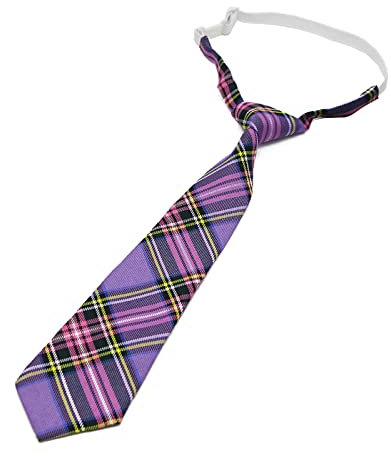 ZAYIUKI Lazy Ties Damen-Krawatte, schmal, niedlich, kariert, Uniform, Schule, Studenten, Krawatten für Jungen und Mädchen, japanische Cosplay-Krawatte