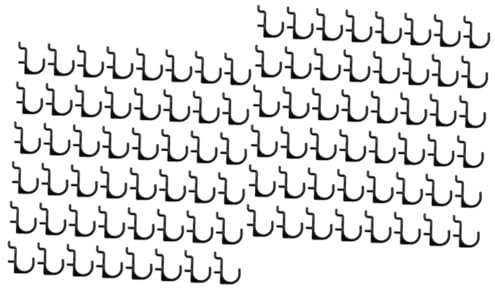 JECOMPRIS 100 Piezas Gancho En Forma De J Para Tablero Perforado Plástico Accesorios Para Paneles Metálicos Organizador De Herramientas Para Bricolaje Y Exhibición