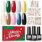 COSCELIA UV Nagellack Set 10 Farben Gel Nagellack Gellack UV Farbgel Set Weiß Schwar Rot Grün Starter Set für Nagelstudio Nagel Set 7ML