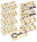 Nwvuop Set of 9 Stackable Velvet Jewellery Organiser Trays Earring Storage Organiser, Jewelry Trays for Drawer, Earring Holder Necklace Bracelet Ring Organiser(Beige)