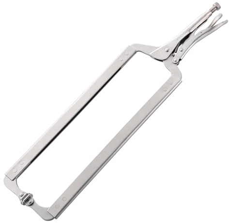 MAXPOWER 24-inch C Clamp Locking Pliers, Large Locking C Clamp with Grip Swivel Pads, MAX Jaw Capacity Up to 10
