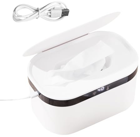 Calentador de toallitas, calentador de toallitas para niños, calentador de toallitas húmedas termostático portátil, dispensador de toallitas seguro e higiénico para coche, viaje, picnic, camping, casa