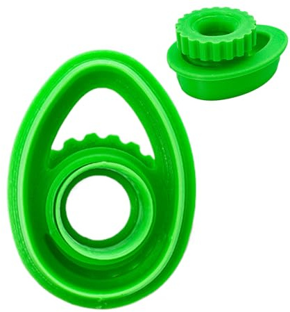 Cortador de galletas con forma de huevo, molde de prensa de masa para galletas, pequeños moldes para postres, moldes de masa presionables para galletas y mousse